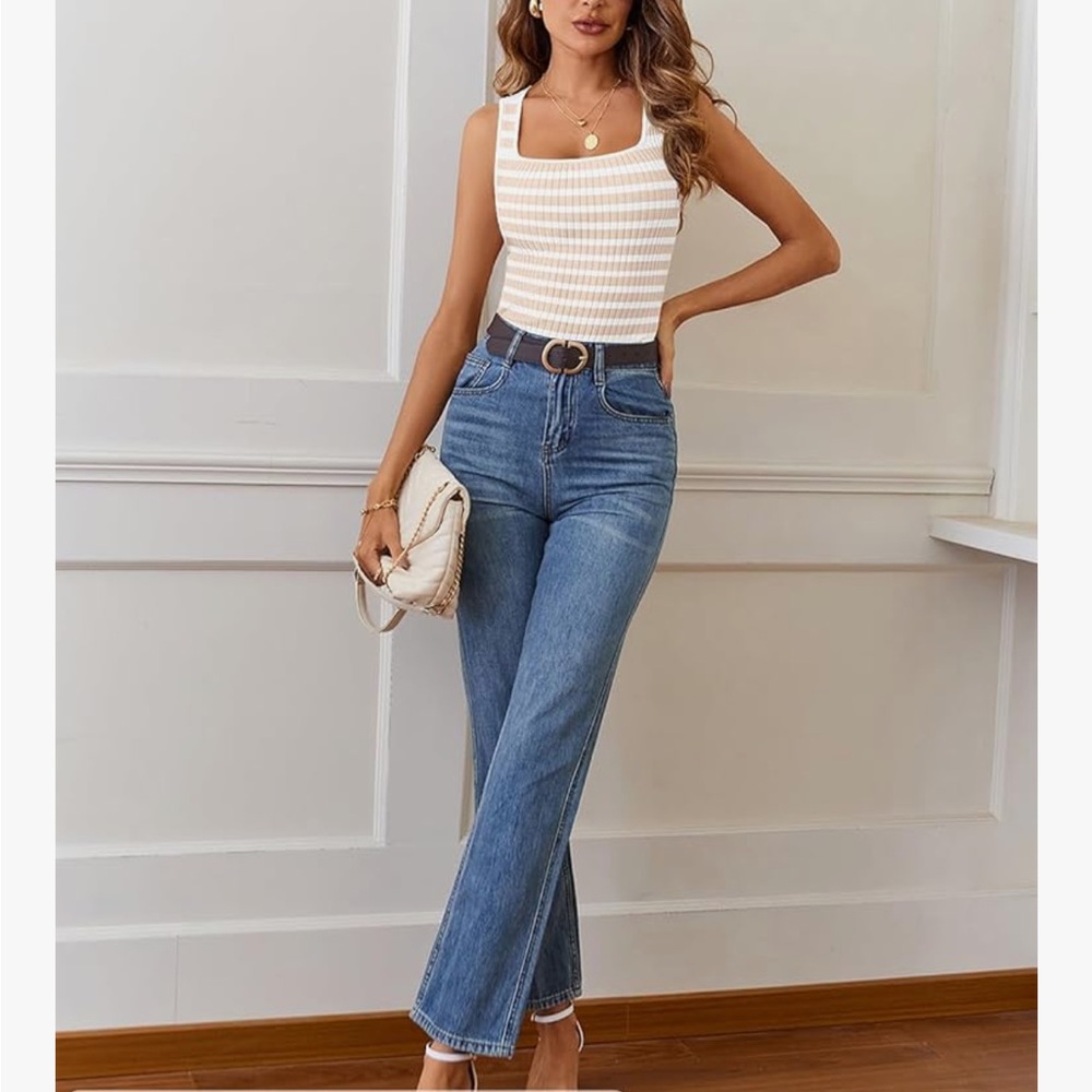NWT Striped Ribbed Tank Top - Picture 6 of 6